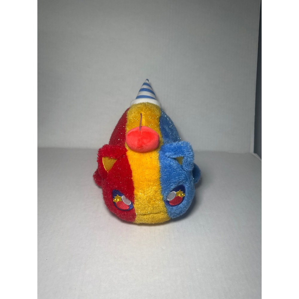Aphmau Meemeows Snow Cone Cat Carnival Treats Plush Red Yellow Blue -11'